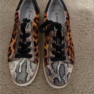Johnston & Murphy Leopard and Snake Print Sneakers